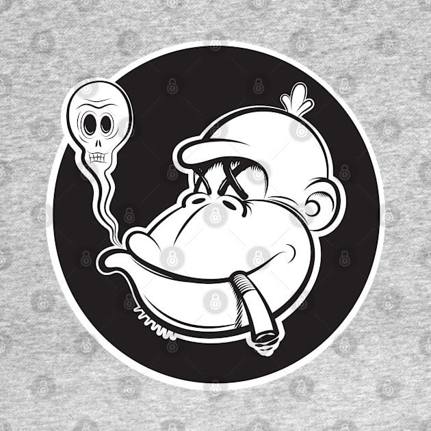 Smoking Monkey by GraficBakeHouse